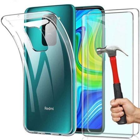 Skyddsskal - E.F.CONNECTION - Redmi Note 9 - Mjuk - Hög hållfasthet - Transparent