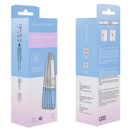 Health Nordic Ægløsningstest (Stav) 5 stk., Medicin & Pleje, Fertilitet, Ægløsningstest