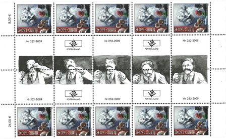 Åland - 100år biograf gutter 10-stribe