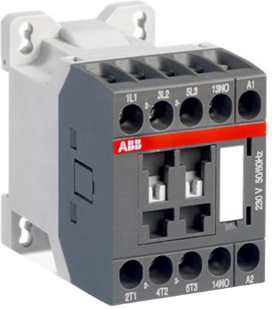 ABB AS09-30-10-20 Kontaktor 3-polet + 1 lukket, 24 V, 9 A, Elfordeling & strømforsyning