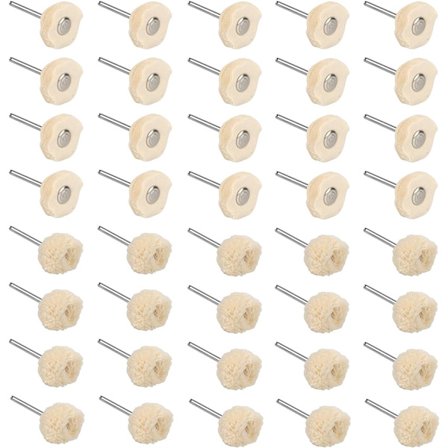 40 st bomullspoleringshjul poleringsplatta för rengöring av smycken