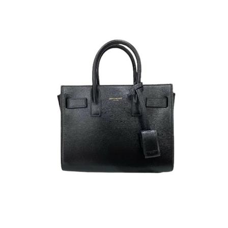 Saint Laurent Vintage Pre-owned Læder hndtasker Sort, Dame Vintage Tasker, Størrelse: ONE Size