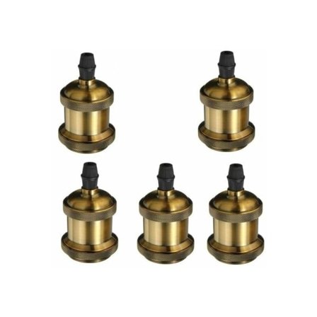 IC 5-pak Edison Vintage lampeholder E27 lampetilpasning retro
