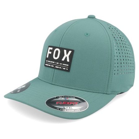Fox - Grön flexfit Keps - Non Stop Tech Pine Flexfit @ Hatstore
