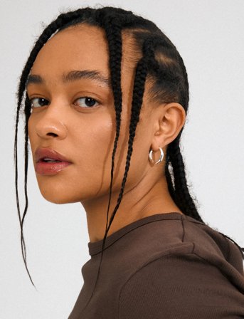 Pilgrim Harrison Hoops Silver-Plated - Silver - ONE SIZE