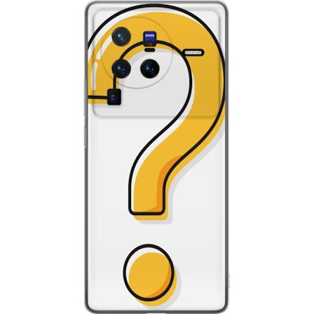 Yhteensopiva Puhelinkuori vivo X80 Pro Kysymysmerkki