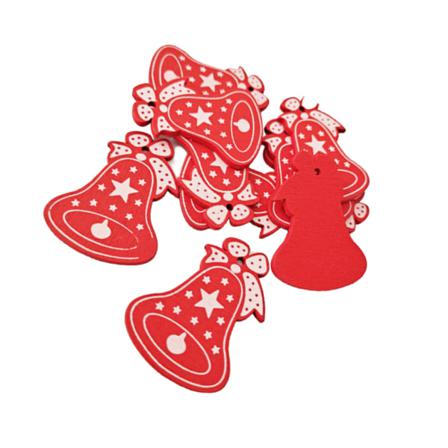 Förpackning Med 100 Träskivor Utsökt Hänge Flerfärgat