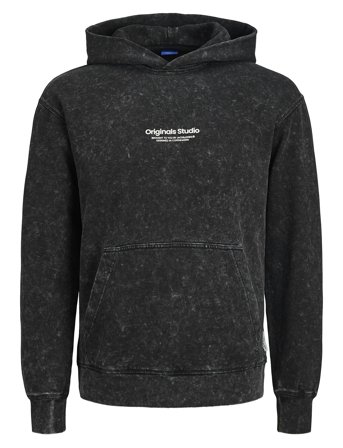 Jack & Jones Jorvesterbro Wash Sweat Hood Aw Jnr - Black - 128