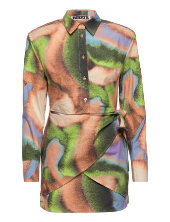 Sofie Dress Dresses Shirt Dresses Multi/mønstret ROTATE Birger Christensen
