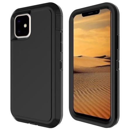 Iskunkestävä kuori iPhone 11 - Musta Black