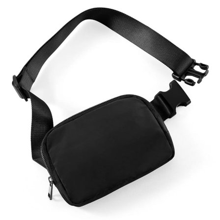 Bältesväska Midjepaket Crossbody-väskor Bumbag för löpning svart