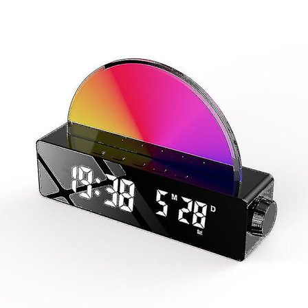 Sunrise Alarm Clock, Wake Up Light With Sunrise Simulation, Touch Control Sänglampa Dimbar Flerfärgad, Snooze, Sleep Aid, 10 Natural Sounds,
