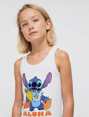 Lilo & Stitch T Shirt - White - 176