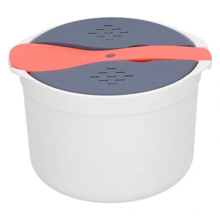 Mikrobølgeovn Ris Koger 2-lags Risdamper Højtemperaturbestandig Dampgryde-XF29-