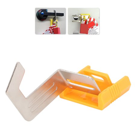 Multifunktionellt lås i rostfritt stål, säkerhetslås för grind, dörrhandtag, strömbrytare för eldistributionsskåp