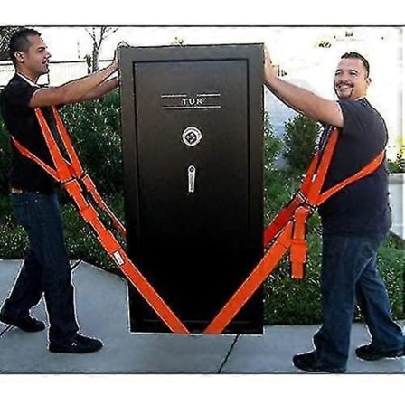 Nosto- ja kuljetusvyö esineille, raskaille esineille ilman selkäkipuja, hihnat ja turvavyöt (2 hengen olkapään nosto- ja siirtojärjestelmä)