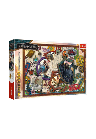 Trefl Pussel Draktränaren 1000 bitar Spel & Unisex ONESIZE