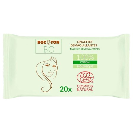 Bocoton Make-Up Removal Wipes Ø 20 stk., Skincare, Renseprodukter, Renseservietter