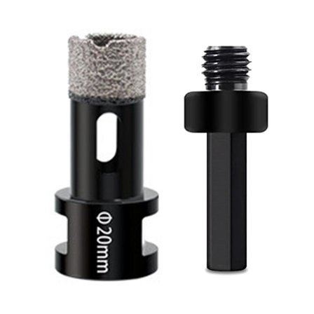 Kuiva timanttiporanterä 20mm laattareiän saha porselaiini-, keramiikka-, graniitti-, marmori- ja kiville