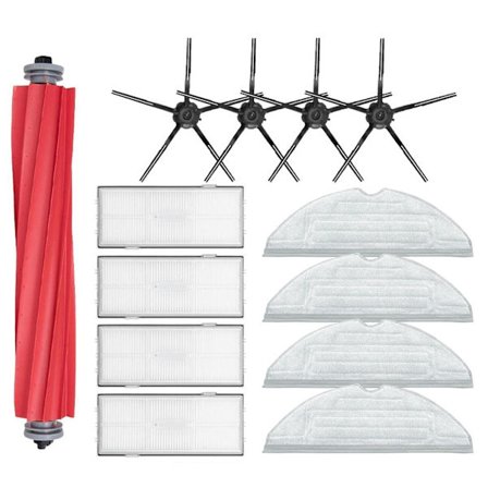 För S7 Maxv / S7 Maxv Plus / S7 Maxv Ultra / G10s Robotdammsugardelar Huvudsidoborste Hepa-filter Mo