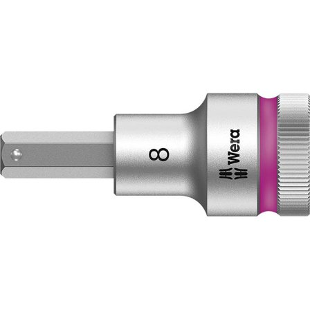 Wera 8740 C HF Insexhylsa 1/2" 8 mm, 60 mm lång, Handverktyg