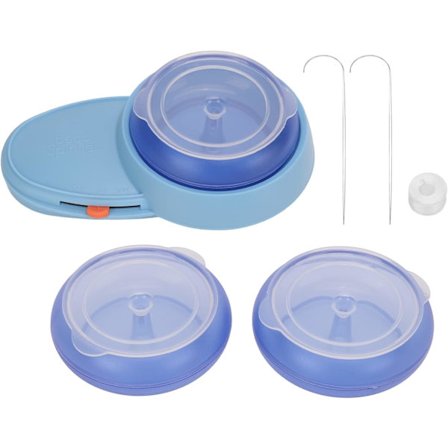 Pärlespinder, Spin Beading Bowl Loader med 2 store buede øjenåle, batteridrevet, perlevævningssæt til DIY-armbånd og smykker