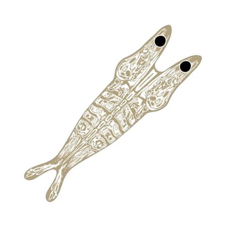 Pro Shrimp Shell Skeletor Light Tan On Clear Base - S