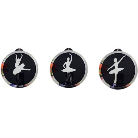 Akryl Rund Akryl Vegg Henger DIY Kreativ Akryl Hengemaleri Personlighet Dekorasjon Balett Jente Modell