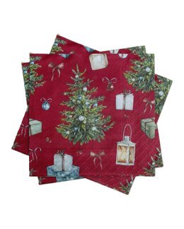 Servetter Granmix röd Grön - Pixie Design