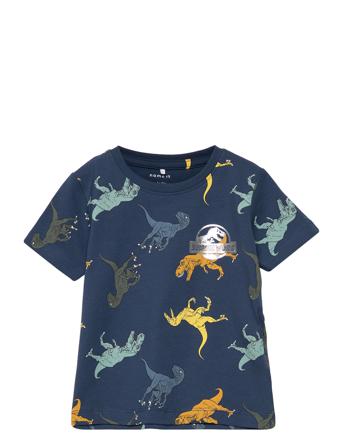 Nmmjalil Jurassic Ss Top Vde T-shirts Short-sleeved Monivärinen/Kuvioitu Name It
