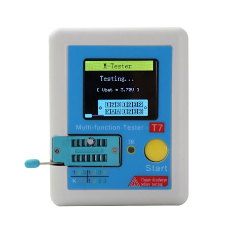 Transistortester med 128 TFT LCD-skærm Diode Triode Kapacitans til LCR ES