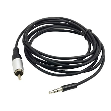 2 Meter 3,5 mm til RCA Mono AUX-kabel Tilslut dine enheder nemt Nem tilslutning til hjemmeunderholdningssystem