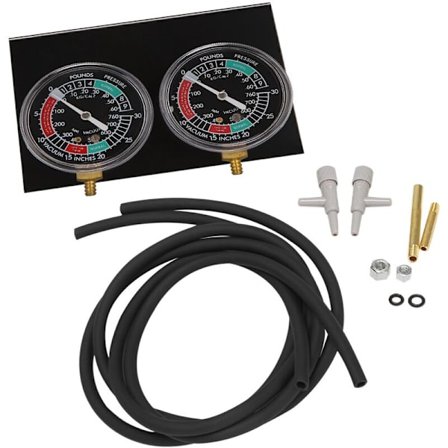 1 Karburator Synkroniserings Vakuumværktøj Måleinstrumenter Vakuummåler Balancer til / / Sort