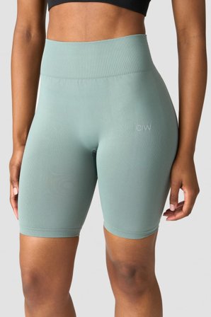 ICANIWILL - Define Seamless Biker Shorts Wmn Fog Grey - Dame - ICIW