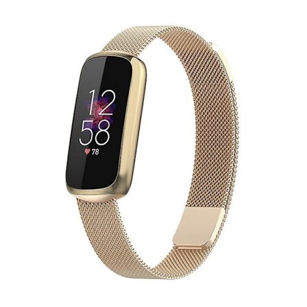 Erstatningsstropp i rustfritt stål Magnetisk Milan Fashion-armbånd for Fitbit Luxe