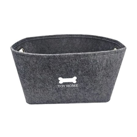 Oppbevaringskurv for hundeleker, grå, oppbevaringskurv for kjæledyrutstyr