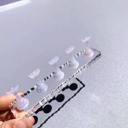 Akryl Nail Display Stand Nagelspets Övningshållare Magnetic Na