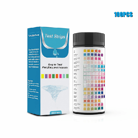 Drikkevands-testkit 16 i 1 Drikkevands-teststrimler Vandtestkit til hjemmevandskvalitetstest Nem hurtig test