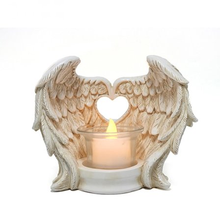 Englevinger Tealight Lysestaker, Bønnelys Lysestake Minnegaver Englevinger Hjemmedekor