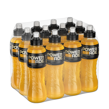 12 x Powerade 50 cl, Golden Mango