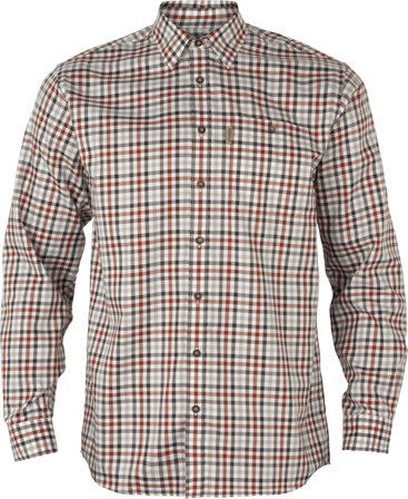 Härkila Milford Shirt Bloodstone Red/White