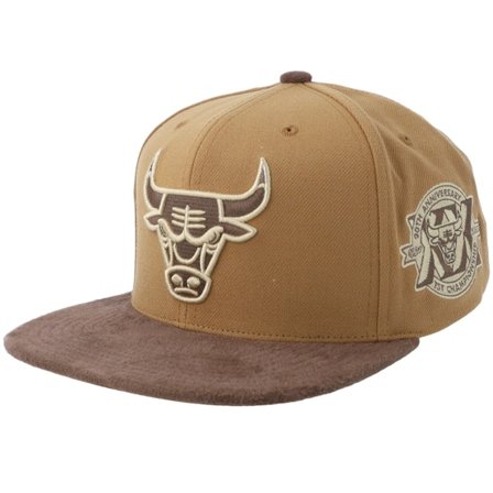 Mitchell & Ness - Beis snapback Gorra - Chicago Bulls Coffee Tan/Brown Strapback @ Hatstore