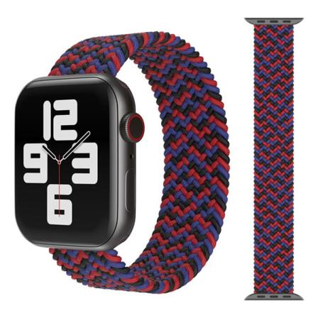 Apple Watch Kompatibelt Armband Elastiskt Svart/röd/blå 42/44/45 Multicolor S