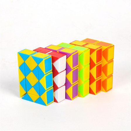 Mini Magic Snake, Magic Snake Pussel Barn Twisting Pussel Leksak, Magic Snake Rubiks Kub (24 segment, 6 bitar)