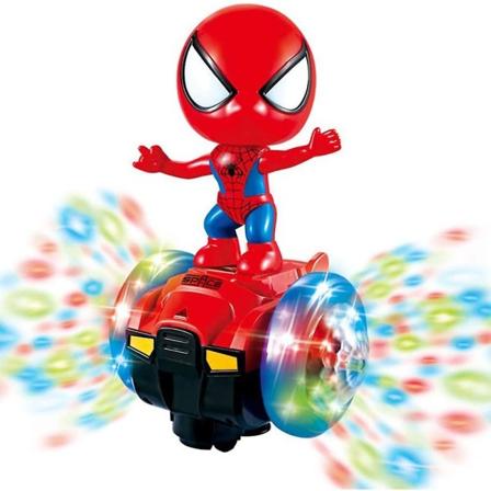 Dansende Spider-man Robotleker, Spin Robot Interaktivt Lekebil Med Fargerike Blinkende Lys Og Musikk, Interaktive Pedagogiske Gaveleker For 3 4 5 6 7 