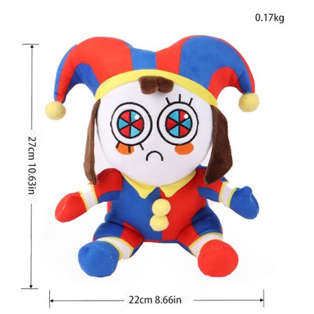 Ny Digital Circus Digital Circus Plyslegetøj Jax Spil Perifer Pomni Dukke(Som vist på billedet,Siddende klovn)