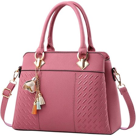 Damhandväska Axelväska Crossbody Messenger Bag Tote Satchel för Dam PU Läder Plånbok