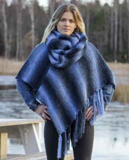 Poncho och tubsjal Amanda - Järbo