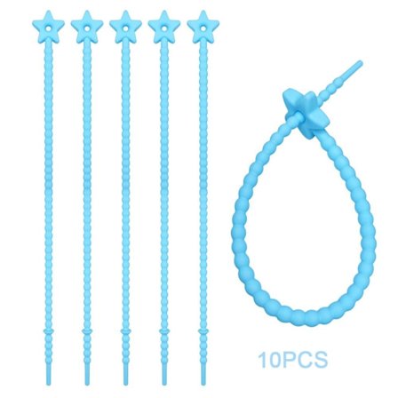 10 st buntbandssilikonrep FÄRG 6 FÄRG 6