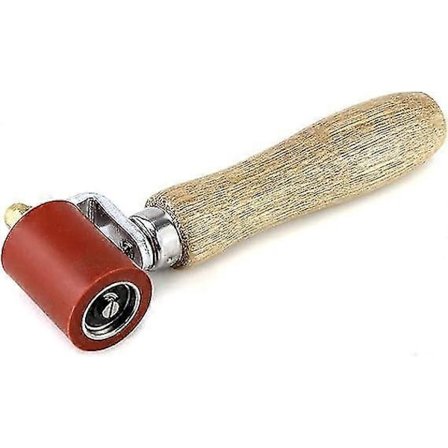 Silikone Trykrulle, Højtemperaturbestandig Hård Gummi Samlingsrulle Manuel Trykrulle Tag PVC Svejseværktøj, 40mm, Rød-XinHan